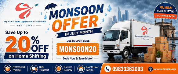 July monsoon offer for home shifting in Mohali