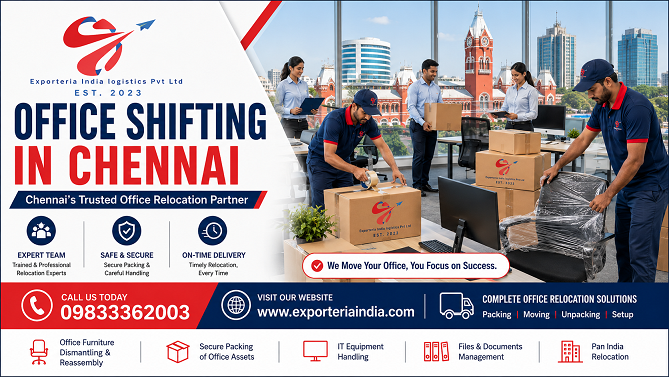 Office relocation and shifting services in Chennai