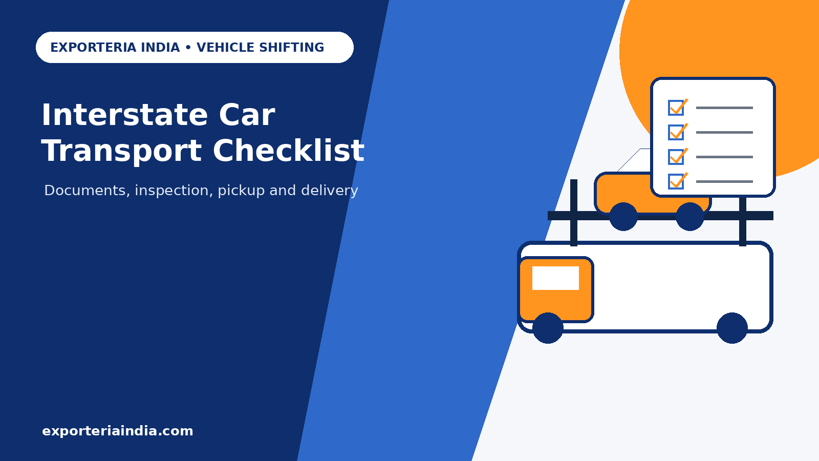 Interstate Car Transport Checklist: Documents, Inspection and Delivery